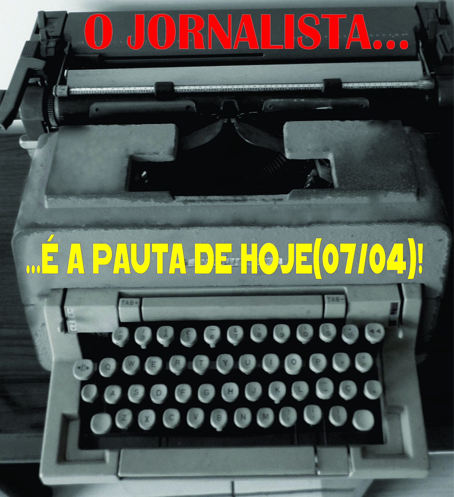 MENSAGEM JORNALISTA MAQUINA