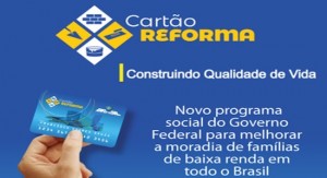 Resultado de imagem para Ministério das Cidades divulga seleção de municípios beneficiados pelo programa Cartão Reforma.