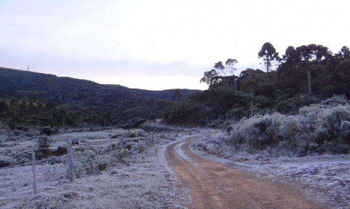 tempo, frio, geada