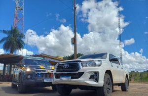 Caminhonete roubada em outo Estado é recuperada pela PRF em Mato Grosso