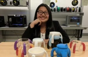 Menina fica milionária com caneca que inventou para avô com Parkinson