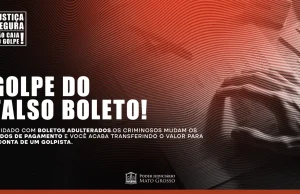 JUSTIÇA SEGURA: Poder Judiciário de Mato Grosso alerta para golpe do falso boleto