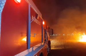 NORTÃO MT: Corpo de Bombeiros combate incêndio em vegetação em bairro residencial