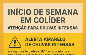 🌦️ Início de Semana em Colíder: Atenção para Chuvas Intensas