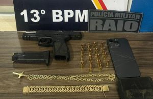 NORTE MT: homem é preso por posse ilegal de arma de fogo e com ele apreendidas folhas de cheque equivalente a mais de R$ 500 mil