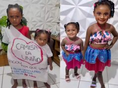 Mãe põe “CAMISA DA UNIÃO” em filhas que brigaram e ensina a pedir perdão. VÍDEO