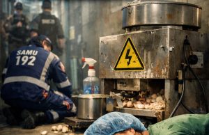 Descarga elétrica em máquina de alho mata mulher e acende alerta sobre riscos domésticos