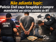 Pode correr, mas não escapar: cinco criminosos foragidos da Justiça foram presos em diferentes cidades de MT