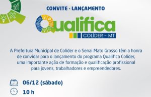 Programa Qualifica Colíder oferece mais de 1.000 vagas em cursos profissionais