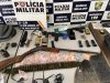 NORTE MT: cinco envolvidos em roubo são presos e arsenal de armas usado pelo grupo é localizado em ação da PM