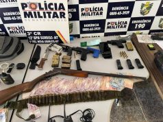 NORTE MT: cinco envolvidos em roubo são presos e arsenal de armas usado pelo grupo é localizado em ação da PM