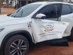 VÍDEO: carreta perde e atinge carro com vereadores na BR-163