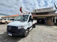 Prefeitura de Colíder investe em veículo com cesto aéreo para fortalecer serviços de infraestrutura