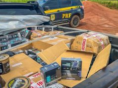 BR/163 NORTÃO MT: PRF apreende grande quantidade de mercadorias contrabandeadas