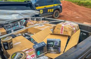 BR/163 NORTÃO MT: PRF apreende grande quantidade de mercadorias contrabandeadas