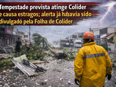 Tempestade prevista atinge Colider neste sábado(10) e causa estragos. VÍDEO