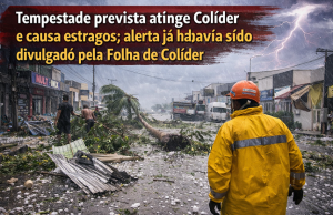 Tempestade prevista atinge Colider neste sábado(10) e causa estragos. VÍDEO