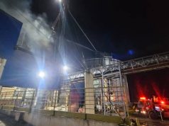 NORTÃO MT: fogo de grandes proporções destrói secador de grãos