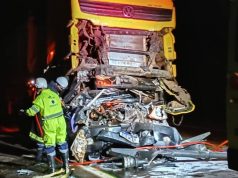 Engavetamento na BR-364 em Jangada deixa um morto e interdita rodovia durante a madrugada