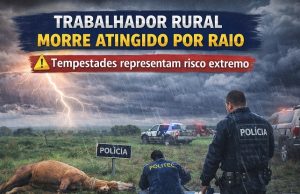 ⚡ Homem morre atingido por raio em fazenda enquanto trabalhava
