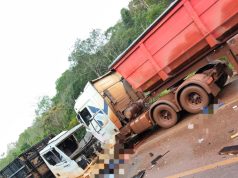 Tragédia na BR-163: acidente envolvendo caminhões é registrado na tarde deste domingo(22)