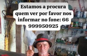 🚨 DESAPARECIDO – AJUDE A ENCONTRAR NILTON “FININ” GOULARTE 🚨