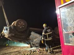 FIM DE SEMANA: Corpo de Bombeiros atende duas ocorrências de capotamento de veículos com vítimas em diferentes municípios