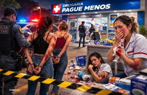 Soco, ameaças e tornozeleira: confusão em farmácia de menos preço termina com duas mulheres presas e funcionária ferida