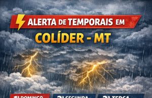 ZCAS intensifica chuvas e coloca Colíder em alerta para temporais nos próximos dias