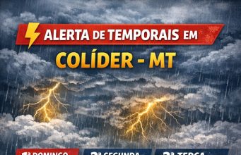 ZCAS intensifica chuvas e coloca Colíder em alerta para temporais nos próximos dias
