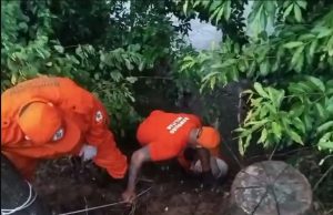 Mulher arrastada por correnteza em rio de MT é resgatada com vida pelos bombeiros