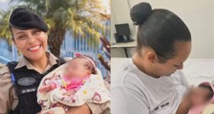 Bebê desnutrido abandonado em mata é alimentado por policial; pais da criança foram presos