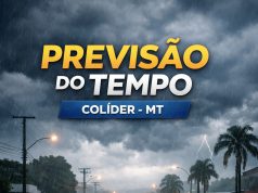 🌧️ TEMPO EM COLÍDER: nublado com pancadas de chuvas e alerta do INMET para possibilidade de trovoadas
