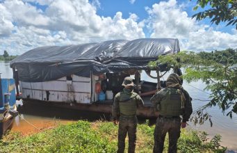 NORTÃO MT: garimpo ilegal é fechado e dois homens são presos