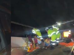 BR/163 Nortão: ônibus com pacientes da Saúde cai em vala na madrugada desta quinta-feira(05).VÍDEO