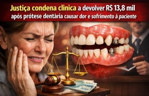 Paciente sofre com prótese dentária e Justiça condena clínica a devolver R$ 13,8 mil mais indenização