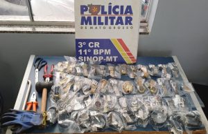 PM age rápido e impede furto milionário em joalheria neste domingo(29) em cidade do Nortão de MT
