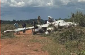 Avião que faria transporte de paciente em UTI cai durante operação em Mato Grosso