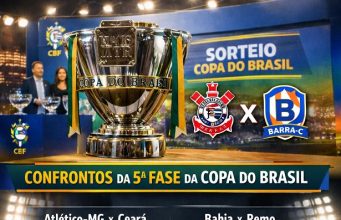CBF sorteia confrontos da quinta fase da Copa do Brasil