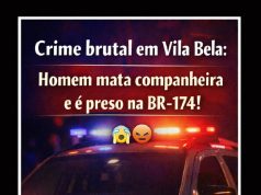 CRIME BRUTAL: após matar companheira, homem tenta fugir em carro de aplicativo e acaba preso