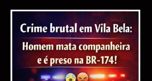 CRIME BRUTAL: após matar companheira, homem tenta fugir em carro de aplicativo e acaba preso