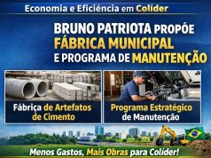 Menos gastos, mais obras em Colider: Bruno Patriota propõe fábrica municipal e gestão inteligente