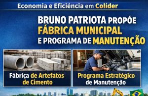 Menos gastos, mais obras em Colider: Bruno Patriota propõe fábrica municipal e gestão inteligente