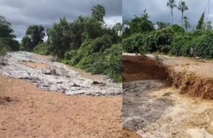 Após seca de oito meses água volta a percorrer leito de rio espalhando esperança aos moradores