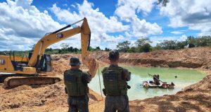 NORTÃO MT: Companhia Ambiental da PM fecha garimpo ilegal e apreende equipamentos