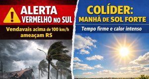 TEMPO HOJE: ciclone coloca o Sul em risco extremo, enquanto Colíder começa o dia com céu aberto e calor