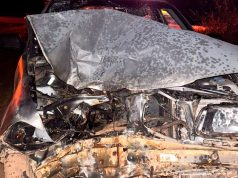 Colisão frontal destrói Saveiro e deixa dois feridos na BR-163 no Nortão de MT