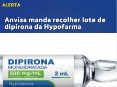 Anvisa determina recolhimento de lote de dipirona da Hypofarma