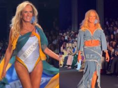 Aos 82 anos a eterna ‘Garota de Ipanema’ linda e cheia de graça desfila de maiô na Rio Fashion Week: vídeo
