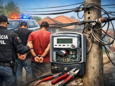 ‘Gato’ de energia que abastecia quitinetes leva quatro pessoas à prisão